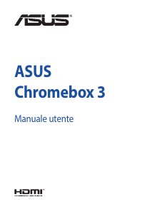 Manuale Asus Chromebox 3 Desktop