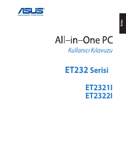 Kullanım kılavuzu Asus ET2322IUTH Masaüstü bilgisayar