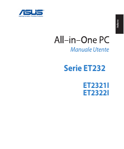Manuale Asus ET2321INKH Desktop