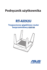 Instrukcja Asus RT-AX92U Router