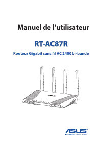 Mode d’emploi Asus RT-AC87R Routeur