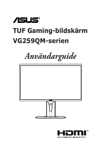 Bruksanvisning Asus TUF GAMING VG259QM LCD skärm