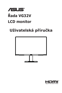 Manuál Asus TUF GAMING VG32VQ LCD monitor