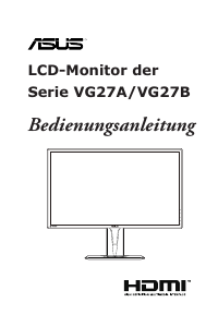 Bedienungsanleitung Asus TUF Gaming VG27AQ LCD monitor