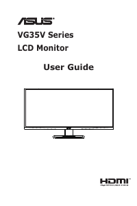 Manual Asus TUF Gaming VG35VQ LCD Monitor