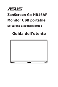 Manuale Asus MB16AP Monitor LCD