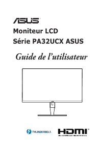 Mode d’emploi Asus ProArt Display PA32UCX-PK Moniteur LCD