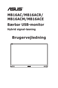 Brugsanvisning Asus MB16ACM ZenScreen LCD-skærm