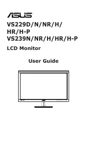 Manual Asus VS229H-P LCD Monitor