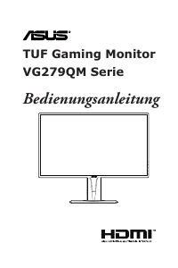 Bedienungsanleitung Asus TUF GAMING VG279QM LCD monitor