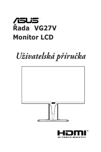 Manuál Asus TUF GAMING VG27VQ LCD monitor