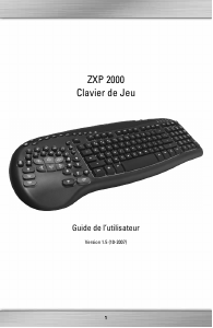 Mode d’emploi Ideazon ZXP 2000 Clavier