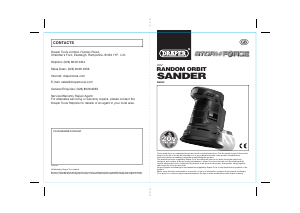 Bruksanvisning Draper CPS20SF Excenterslip