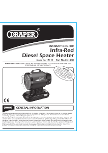 Manual Draper DSH-IR-B Heater