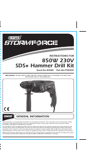 Manual Draper PT850SF Rotary Hammer