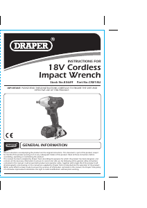 Manual Draper CIW18LI Impact Wrench