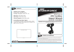 Manual Draper CIW20LISF Impact Wrench