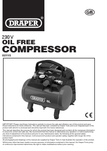 Handleiding Draper DA6/180 Compressor