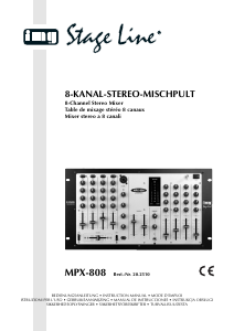 Instrukcja IMG Stageline MPX-808 Konsola mikserska