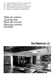 Mode d’emploi De Dietrich DTI1602X Table de cuisson