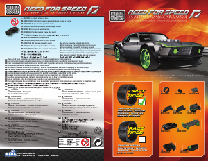 Manuál Mega Bloks set 95735 Need For Speed Ford Mustang RTR-X