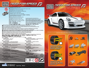 Brugsanvisning Mega Bloks set 95733 Need For Speed Porsche 911 GT3 RS