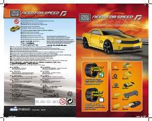 Vadovas Mega Bloks set 95719 Need For Speed Chevrolet Camaro SS