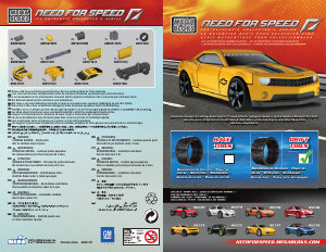 Handleiding Mega Bloks set 95773 Need For Speed Chevrolet Camaro SS