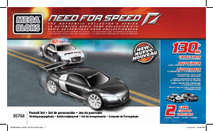 Manual Mega Bloks set 95766 Need For Speed Pursuit Set (Audi)