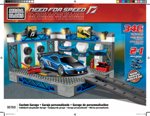 Handleiding Mega Bloks set 95769 Need For Speed Custom Garage (McLaren)