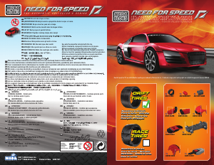 Handleiding Mega Bloks set 95732 Need For Speed Audi R8