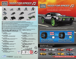 Manuál Mega Bloks set 95775 Need For Speed Ford Mustang RTR-X