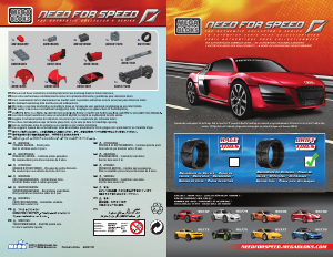 Handleiding Mega Bloks set 95772 Need For Speed Audi R8
