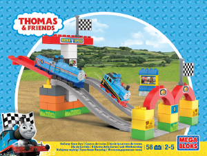 Handleiding Mega Bloks set DPJ23 Thomas and Friends Railway race day