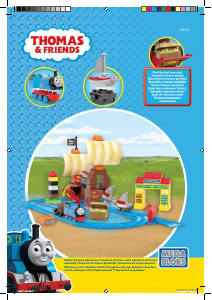 Handleiding Mega Bloks set CNJ14 Thomas and Friends Hidden treasure adventures