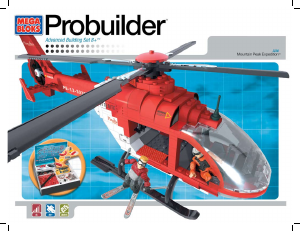 Handleiding Mega Bloks set 3230 Probuilder Mountain peak expedition