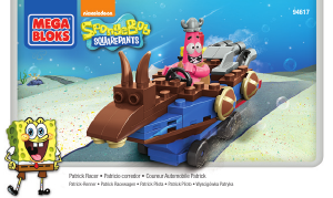 Handleiding Mega Bloks set 94617 SpongeBob Patrick racer