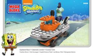 Handleiding Mega Bloks set 94608 SpongeBob Squidward racer