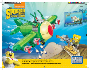 Manual Mega Bloks set CNH49 SpongeBob Tartar bomber