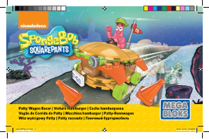 Manual Mega Bloks set CNF67 SpongeBob Patty wagon racer