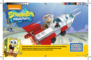 Handleiding Mega Bloks set DLB15 SpongeBob Sandy rocket racer