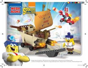 Handleiding Mega Bloks set CND25 SpongeBob Burgermobile showdown