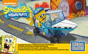 Manual Mega Bloks set DPH65 SpongeBob Police racer