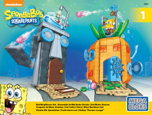 Handleiding Mega Bloks set CNF69 SpongeBob Bad neighbors set