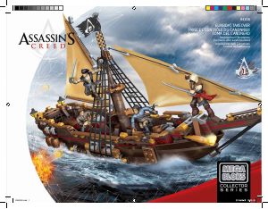 Manual Mega Bloks set DBJ05 Assassins Creed Gunboat takeover