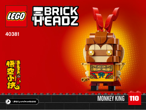 Instrukcja Lego set 40381 Brickheadz Monkey King