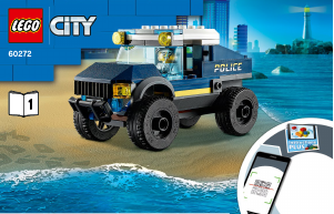 Käyttöohje Lego set 60272 City Poliisin valiojoukkojen veneenkuljetus