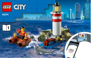 Manuál Lego set 60274 City Elitní policie zasahuje u majáku