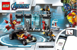 Brugsanvisning Lego set 76167 Super Heroes Iron Mans våbenkammer