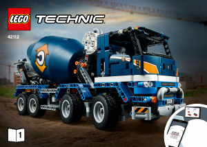 Manual Lego set 42112 Technic Concrete mixer truck